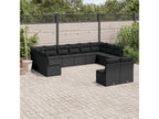Black Woven Resin Wicker Outdoor Furniture Set - dlz1766584091387