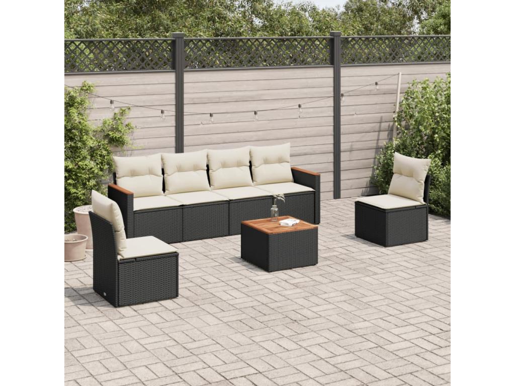 Black Woven Resin Wicker Outdoor Furniture Set - dlz1766583369970