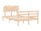 Natural Solid Wood Bed Frame, 120 x 200 cm
