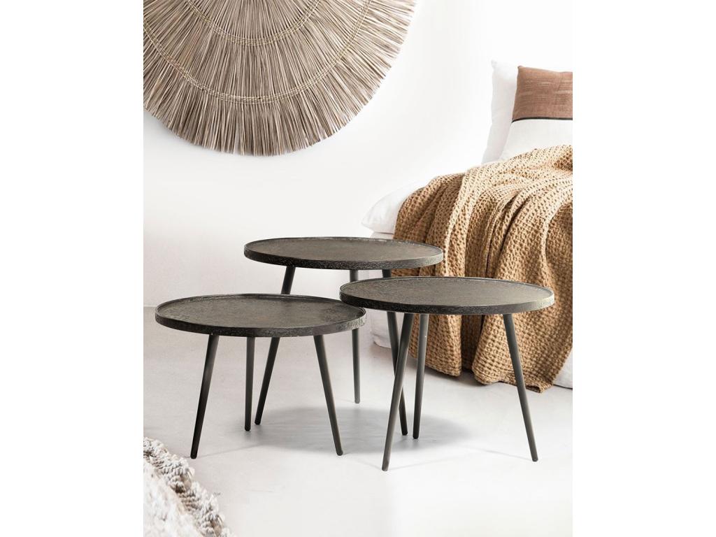 Gray Metal Coffee Table