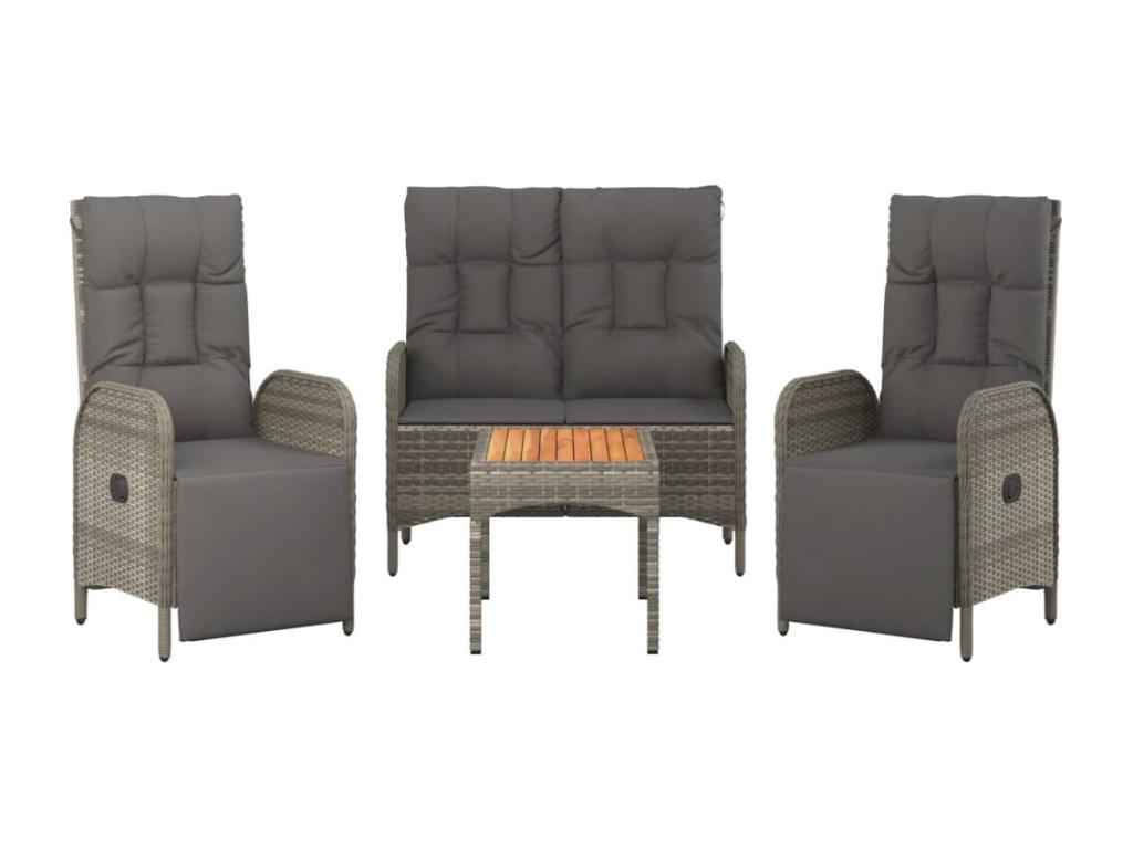 Gray Woven Resin Wicker Home Furniture