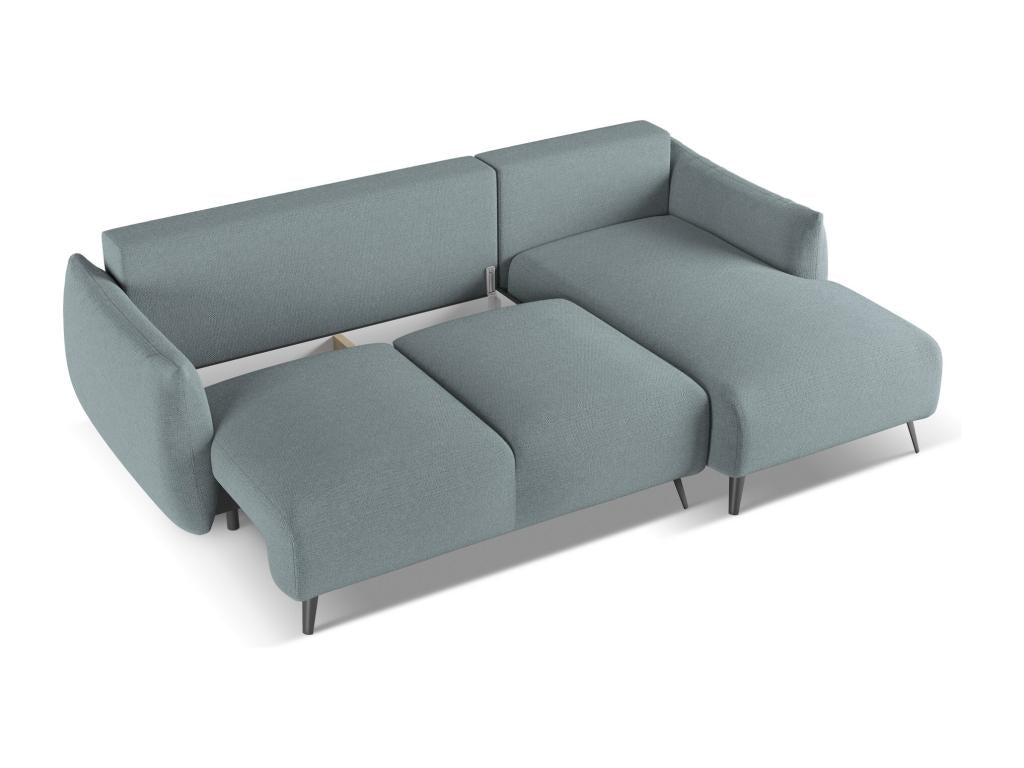 Blue Fabric Sofa Bed