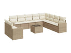 Beige Woven Resin Wicker Outdoor Furniture Set - dlz1766583247650