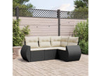 Black Woven Resin Wicker Outdoor Furniture Set - dlz1766583370905