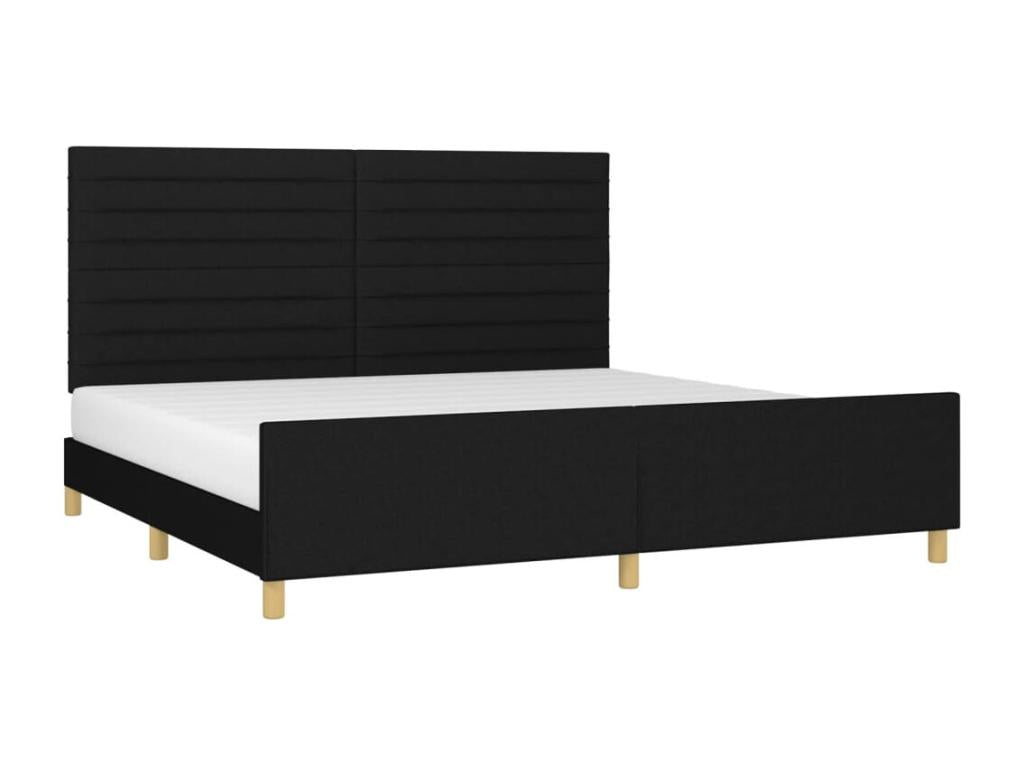 Black Fabric Mattress, 200 x 200 cm