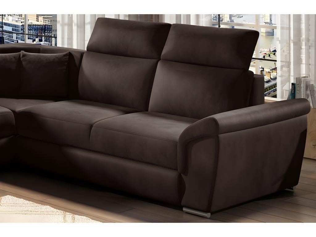 Brown Fabric Sofa Bed - dlz1766583704217
