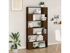 Brown Oak Wood Bookcase, 100 x 24 x 188 cm