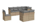 Beige Woven Resin Wicker Outdoor Furniture Set - dlz1766584006598