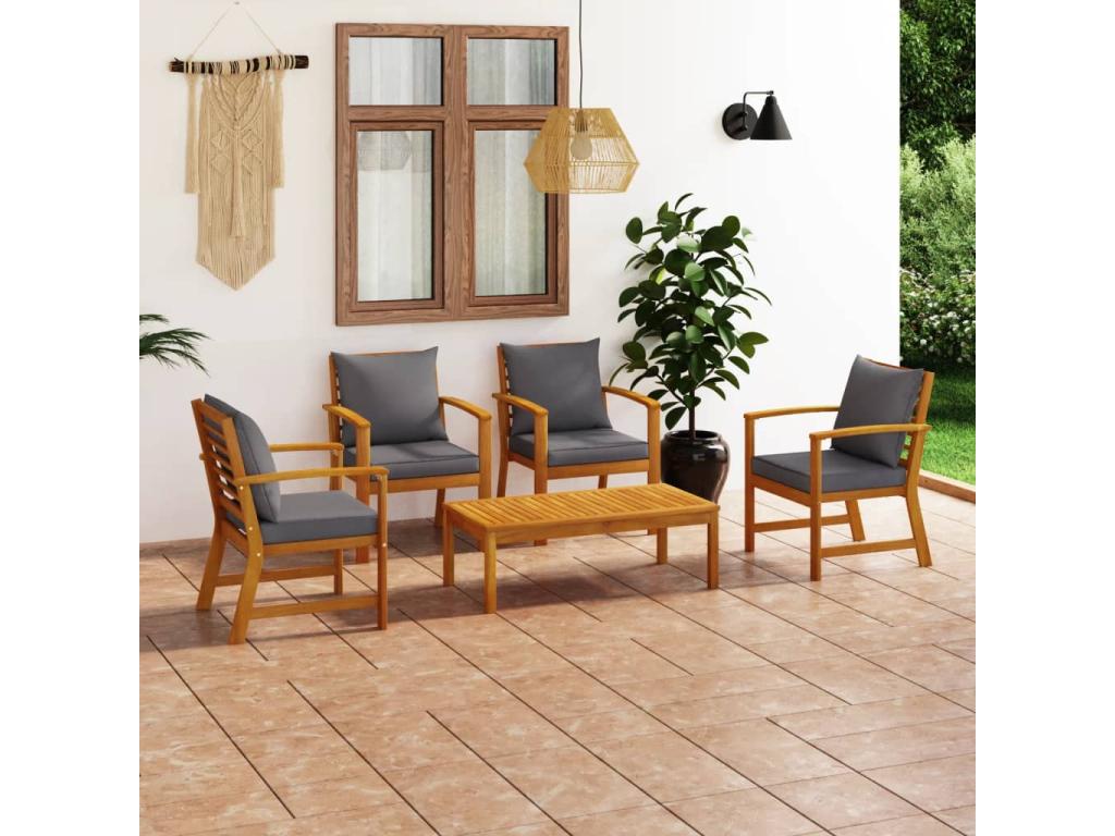 Gray Outdoor Furniture Set