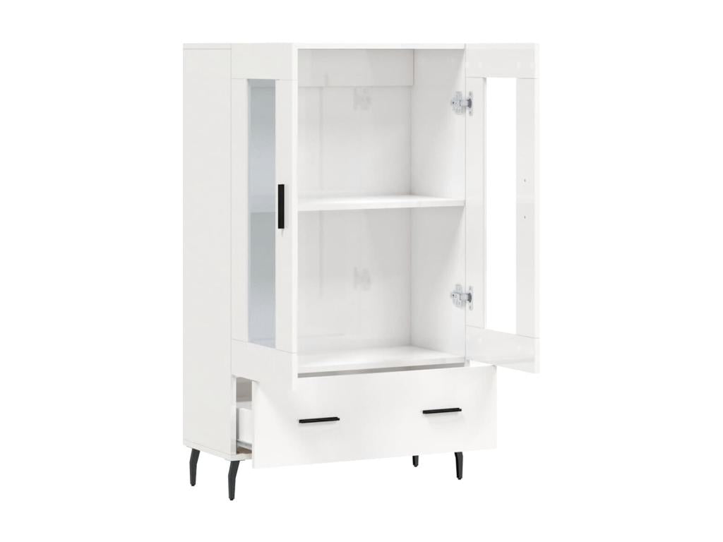 White Engineered Wood Sideboard, 69.5 x 31 x 115 cm