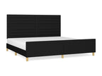 Black Fabric Mattress, 200 x 200 cm