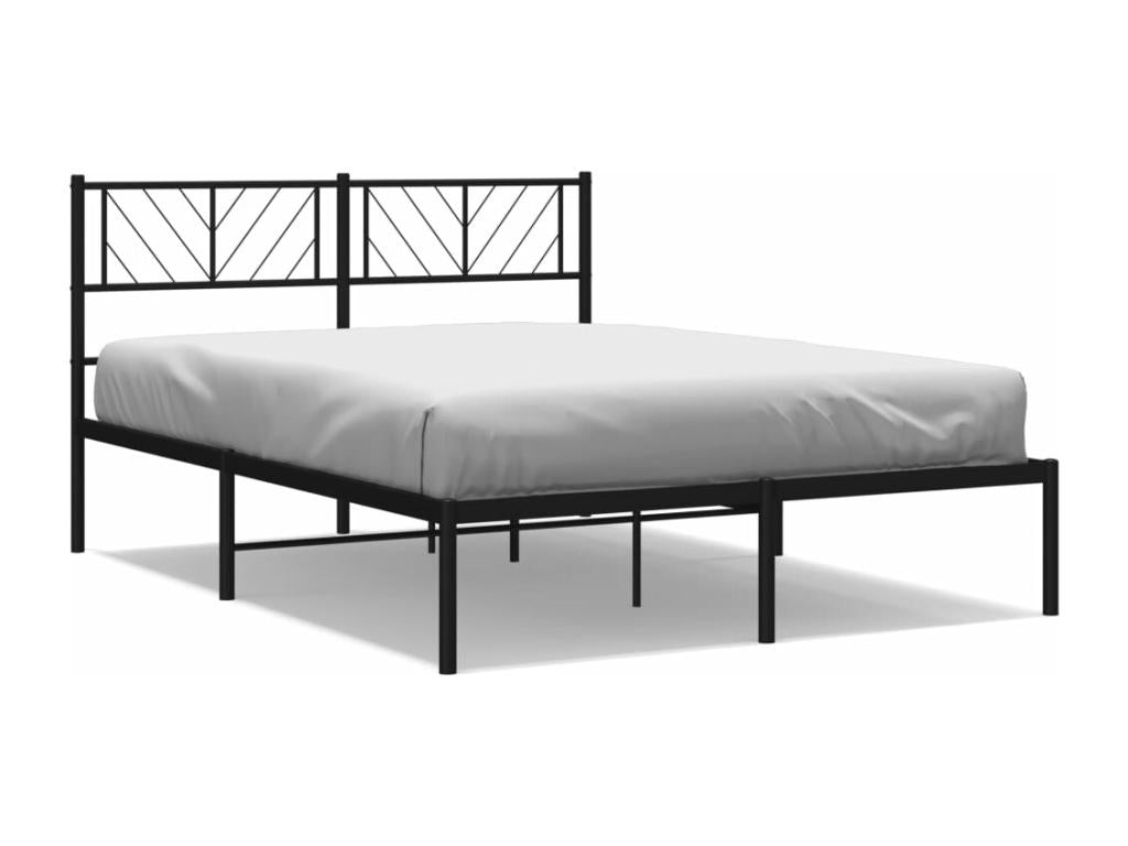 Black Metal Bed Frame, 120 x 200 cm
