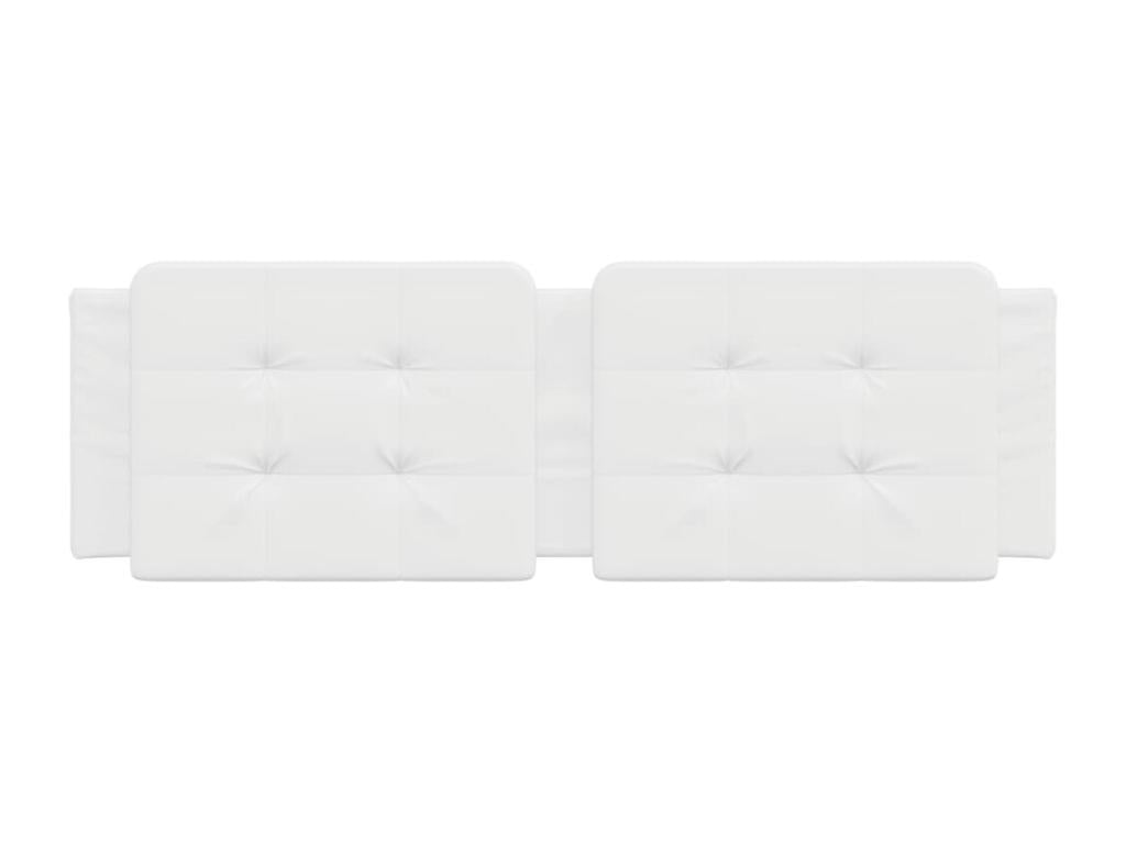 White Faux Leather Bed