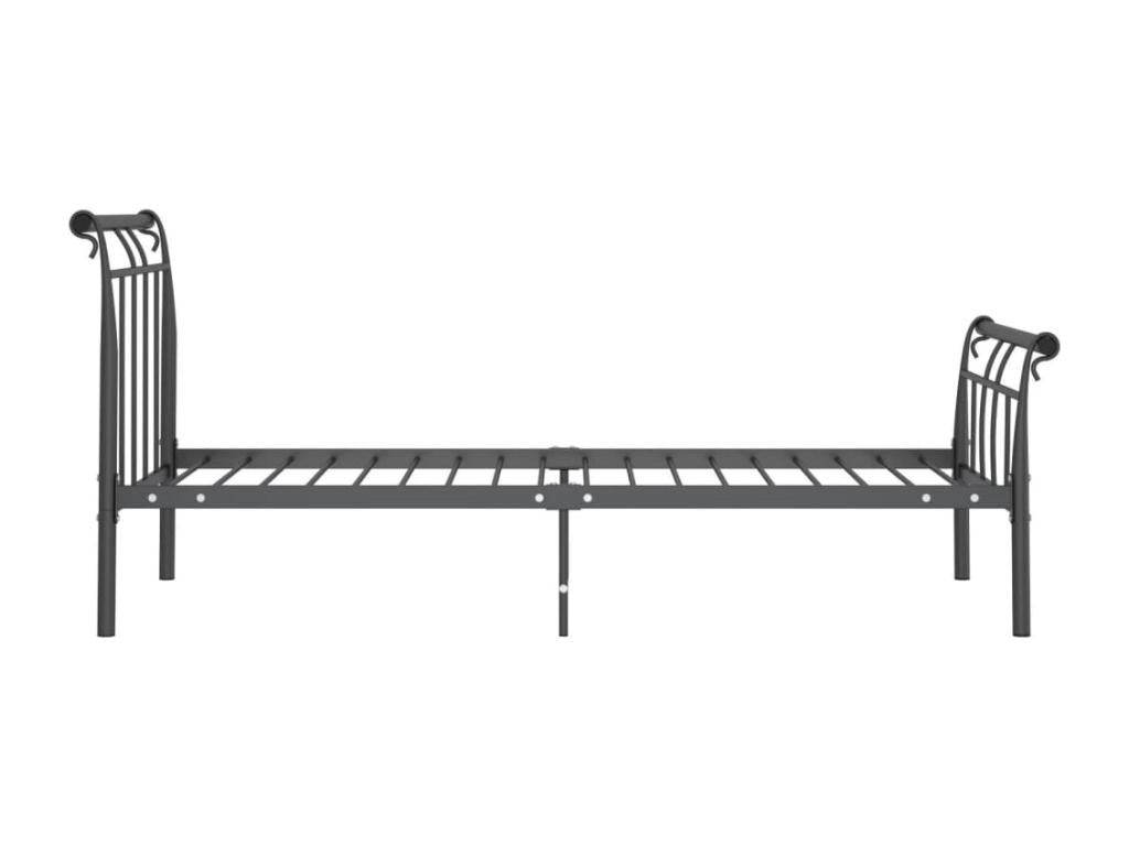 Black Metal Bed Frame, 90 x 200 cm - dlz1766583799344