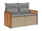Beige Woven Resin Wicker Outdoor Furniture Set - dlz1766583975682