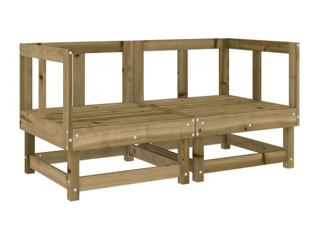 Brown Pine Wood Outdoor Furniture Set - dlz1766583529447