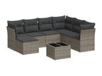 Gray Woven Resin Wicker Outdoor Furniture Set - dlz1766583942627