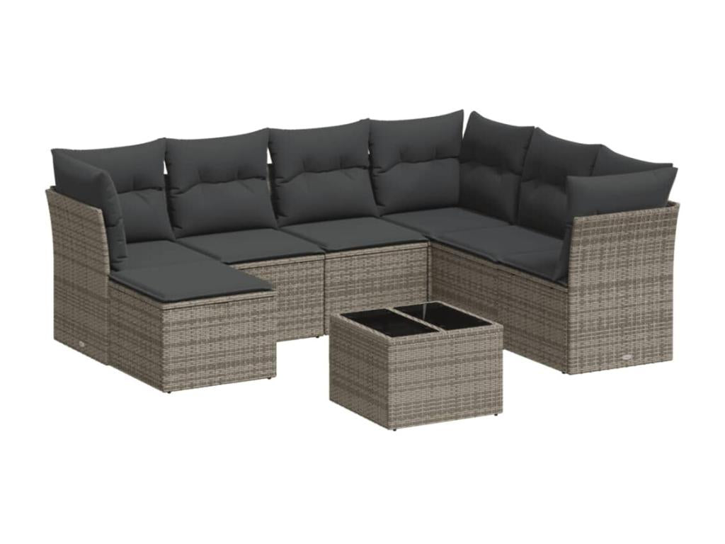 Gray Woven Resin Wicker Outdoor Furniture Set - dlz1766583942627