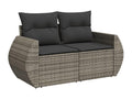Gray Woven Resin Wicker Outdoor Furniture Set - dlz1766583489091