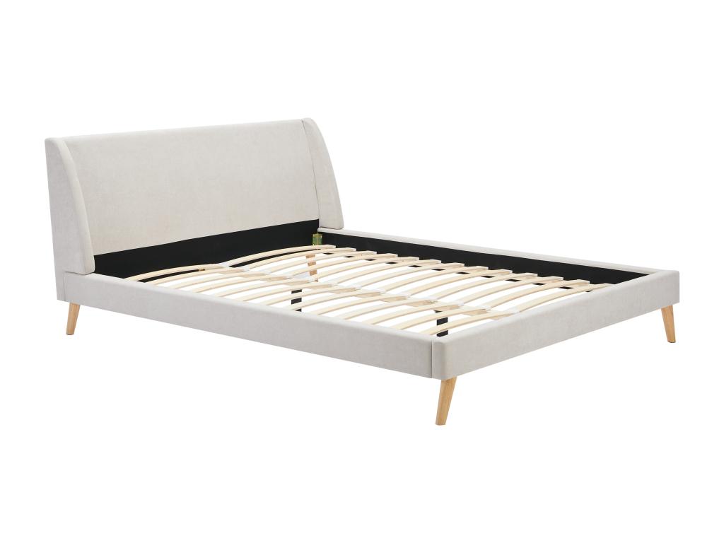 Beige Fabric Bed, 180 x 200 cm