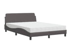 Gray Faux Leather Mattress, 140 x 200 cm