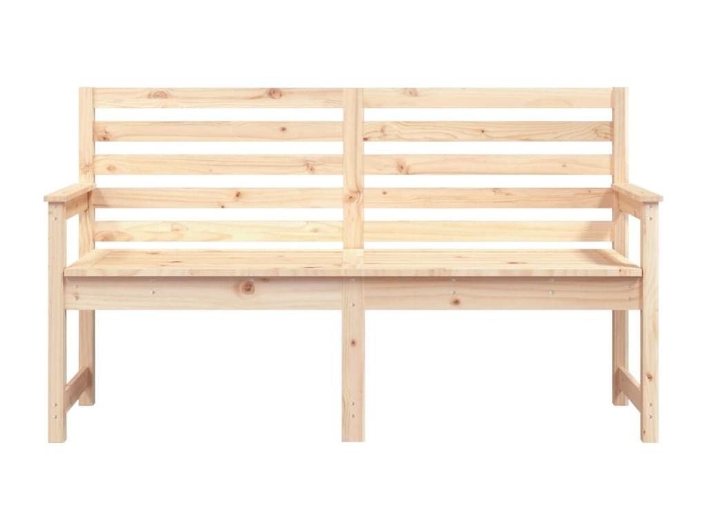 Natural Solid Wood Bench, 159.5 x 48 x 91.5 cm