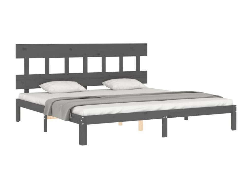 Gray Solid Wood Mattress, 200 x 200 cm