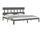 Gray Solid Wood Mattress, 200 x 200 cm