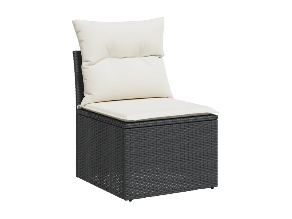 Black Woven Resin Wicker Outdoor Furniture Set - dlz1766583553160