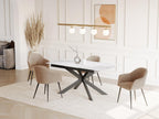 White Glass Dining Table