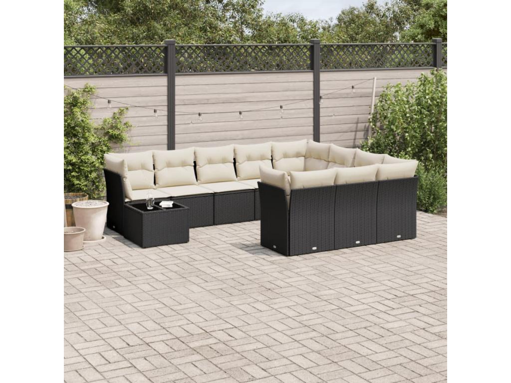 Black Woven Resin Wicker Outdoor Furniture Set - dlz1766583297034