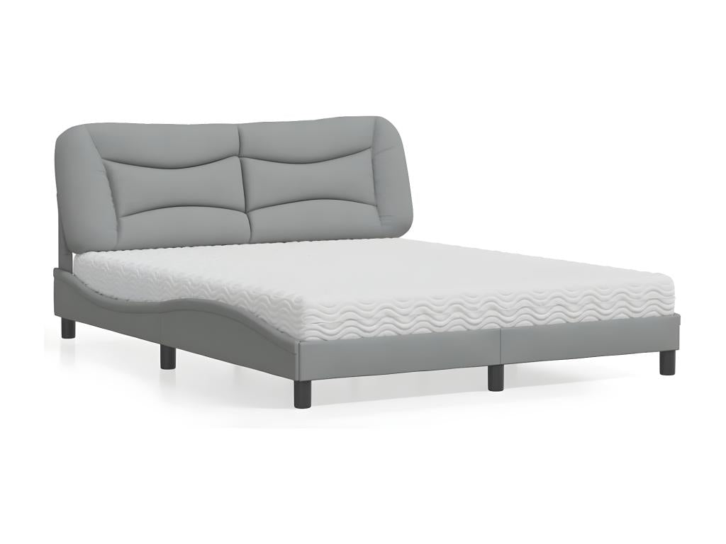 Gray Fabric Mattress, 160 x 200 cm