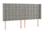 Gray Velvet Mattress, 180 x 200 cm