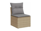 Beige Woven Resin Wicker Outdoor Furniture Set - dlz1766583792372