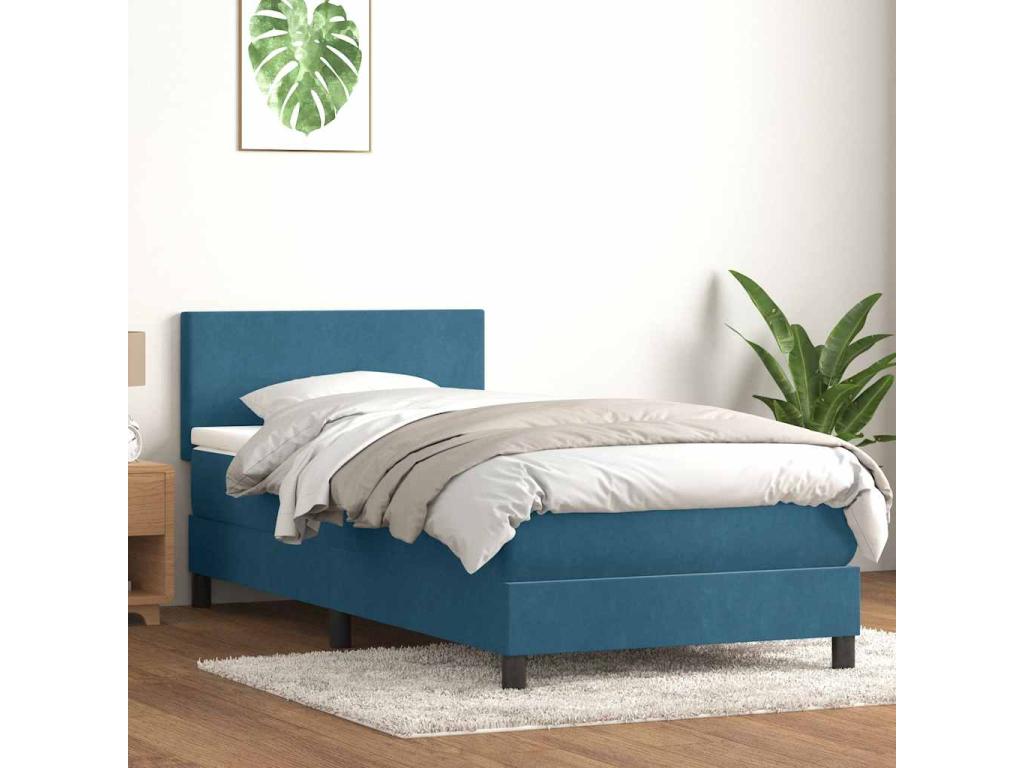 Blue Velvet Mattress, 90 x 220 cm