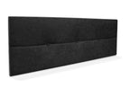 Black Fabric Bed, 145 x 50 cm