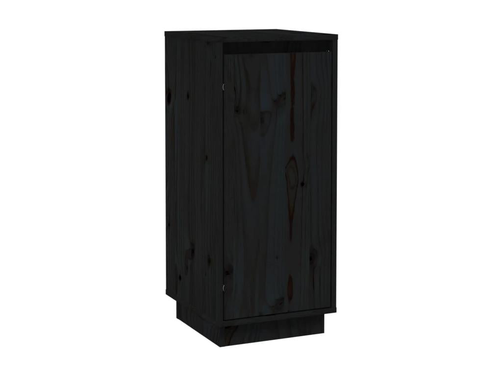 Black Solid Wood Sideboard, 31.5 x 34 x 75 cm