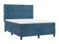 Blue Velvet Mattress, 140 x 190 cm