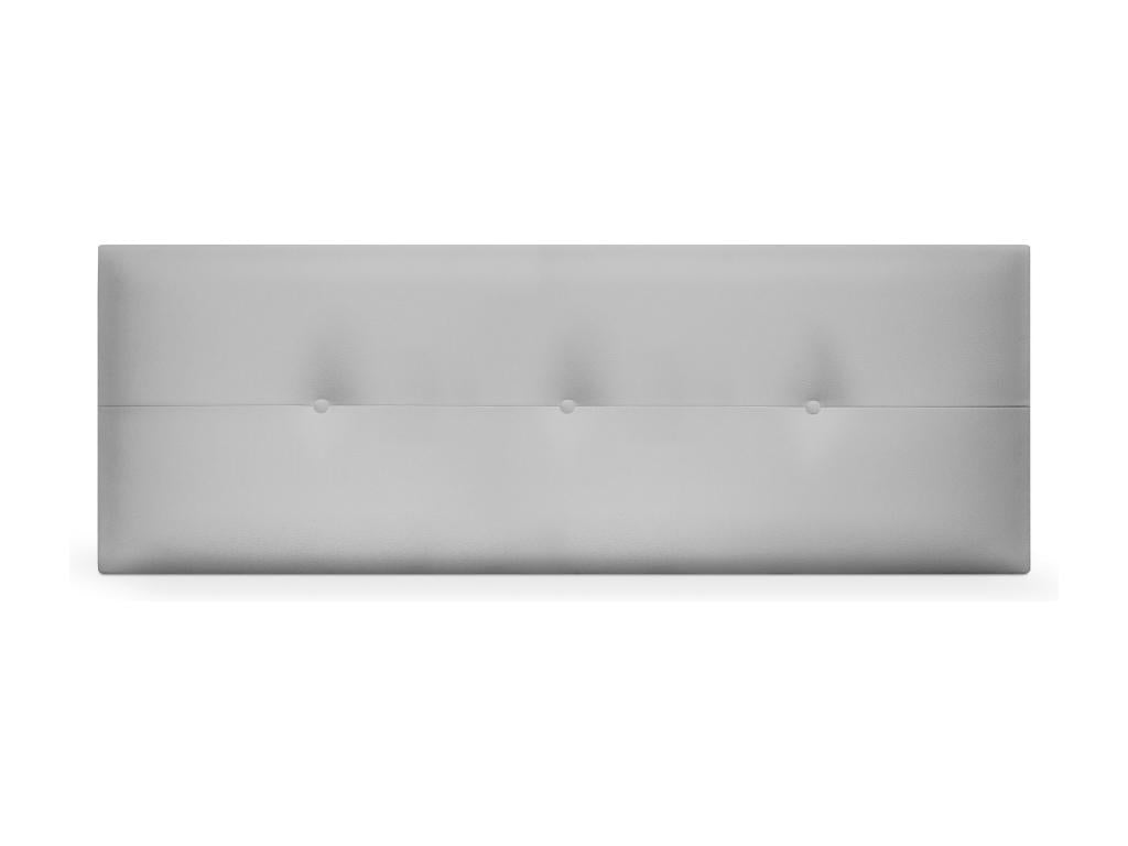 Gray Faux Leather Bed, 135 x 50 cm