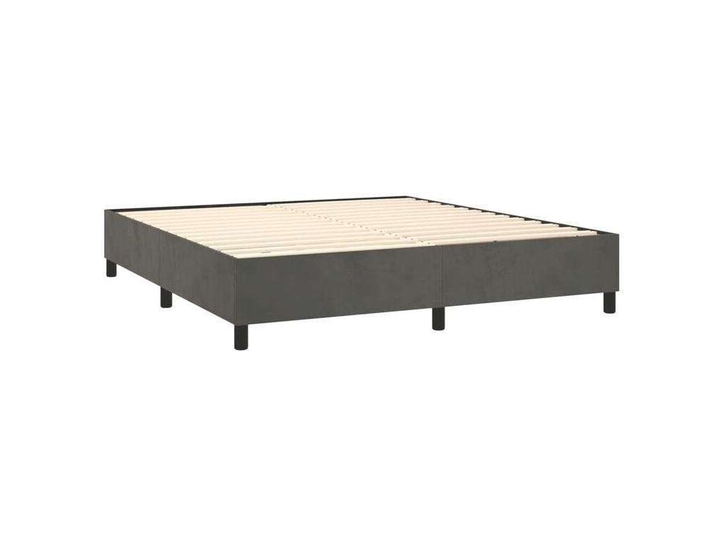 Gray Velvet Mattress, 160 x 200 cm