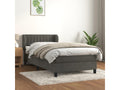 Gray Velvet Mattress, 80 x 200 cm