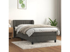 Gray Velvet Mattress, 80 x 200 cm