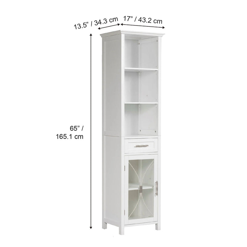 Teamson Home Delaney Multifunctional Linen Tower