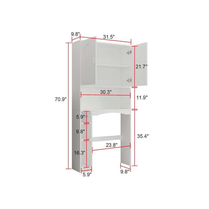 Over The Toilet Cabinet for Bathroom Storage Storage Shelf Organizer