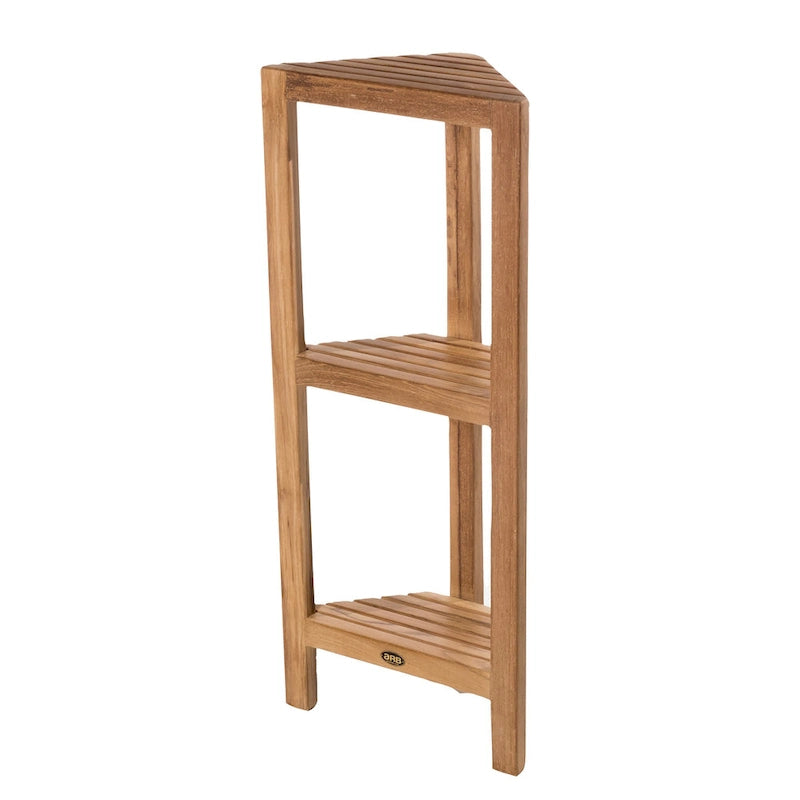 Teak Corner Shelf Fiji 36 (90cm) 3 tiers