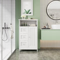 Bathroom Standing Storage Cabinet with 3 Drawers - N/A