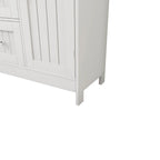 Bathroom Standing Storage Cabinet with 3 Drawers - N/A