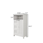 Bathroom Standing Storage Cabinet with 3 Drawers - N/A
