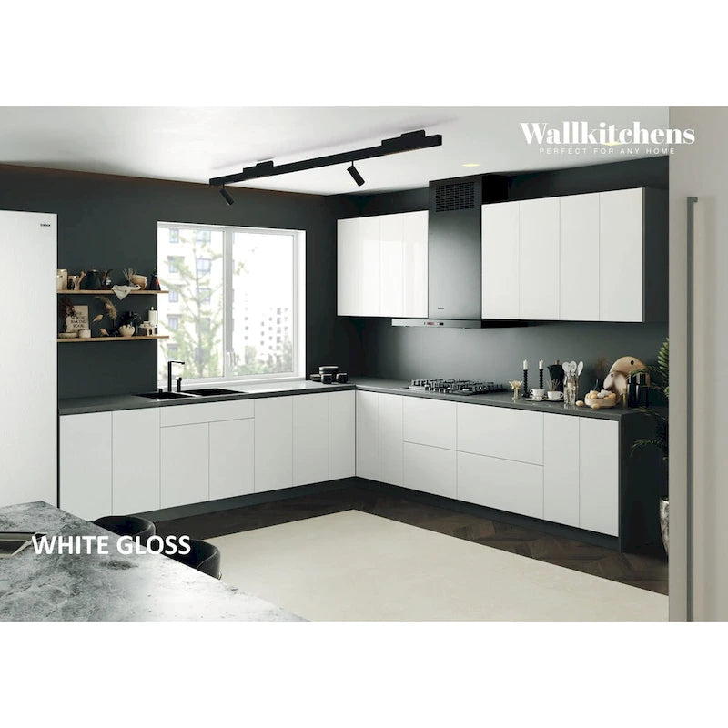 Kitchen Prodigy Collection White Gloss Color Base Size 11Ft Wide - 130x130
