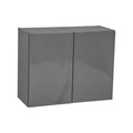 24 x 24 Wall Cabinet-Double Door-Grey - 24 x 24 x 12